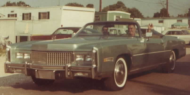 Mom and Dad in the Caddy
